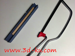 3D打印模型杆切割夹具的图片