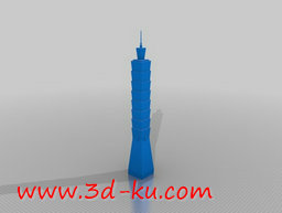 3D打印模型台北 101的图片