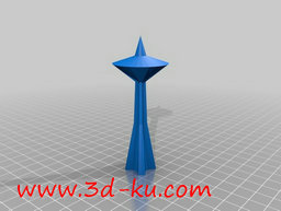 3D打印模型太空针塔的图片