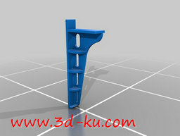 3D打印模型安装在抽屉内的支架的图片