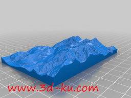 3D打印模型地形图的图片