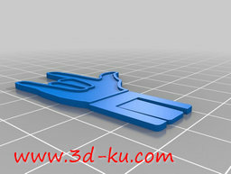 3D打印模型一套各种手势的回形针的图片