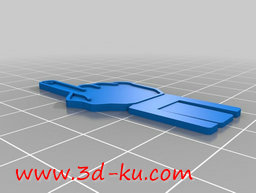 3D打印模型一套各种手势的回形针的图片