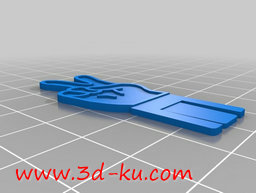 3D打印模型一套各种手势的回形针的图片
