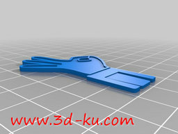 3D打印模型一套各种手势的回形针的图片