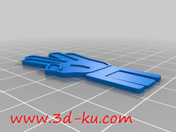 3D打印模型一套各种手势的回形针的图片