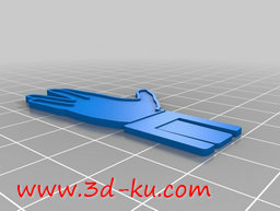 3D打印模型一套各种手势的回形针的图片