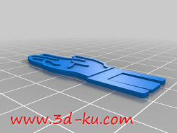 3D打印模型一套各种手势的回形针的图片