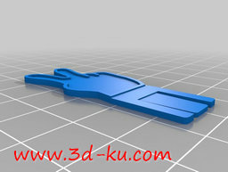 3D打印模型一套各种手势的回形针的图片