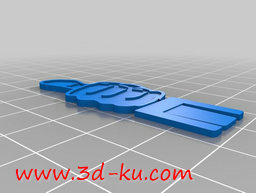 3D打印模型一套各种手势的回形针的图片