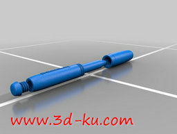 3D打印模型装入笔芯，完成自制的的图片