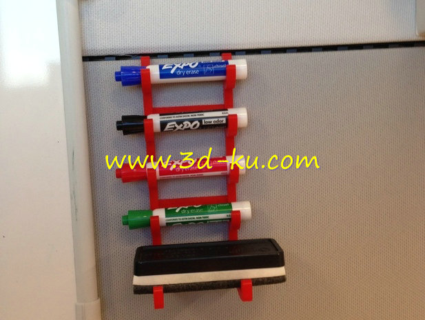 粉笔板擦放置架模型的图片1