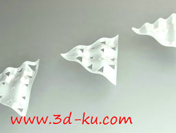 3D打印模型正弦波表面的图片