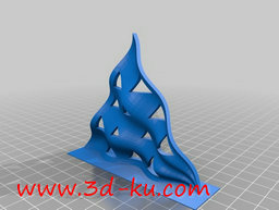 3D打印模型正弦波表面的图片