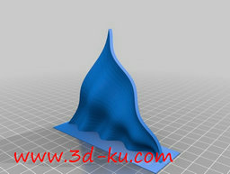 3D打印模型正弦波表面的图片