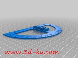 3D打印模型集量角器的图片