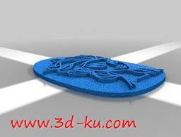 3D打印模型冰雪奇缘纪念款吊坠的图片