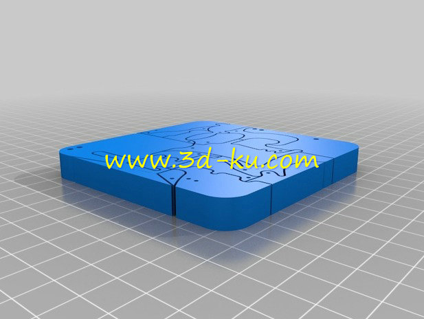 这是18个动物的拼图模型的图片3