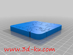 3D打印模型这是18个动物的拼图的图片