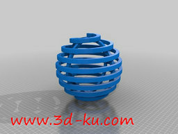 3D打印模型LED螺旋球的图片