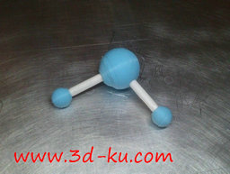 水分子模型的图片