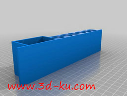 3D打印模型白板的粉笔与板擦架的图片