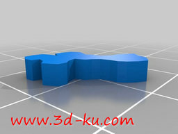3D打印模型拉丁美洲地图的图片