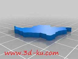 3D打印模型拉丁美洲地图的图片