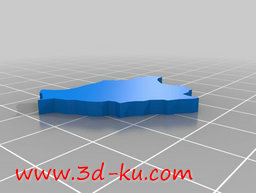 3D打印模型拉丁美洲地图的图片