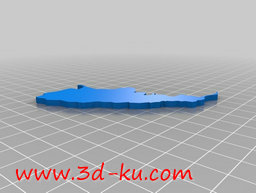 3D打印模型拉丁美洲地图的图片