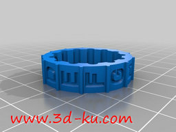 3D打印模型密码筒的图片