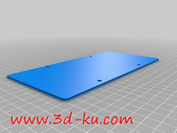 3D打印模型电影中的车牌道具的图片