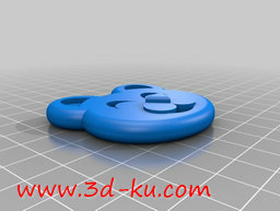 3D打印模型可爱的泰迪的脸的图片