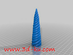 3D打印模型独角兽的角的图片