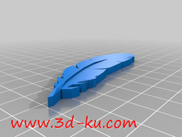 3D打印模型羽毛的图片
