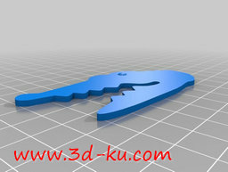 3D打印模型鳄鱼标志的图片