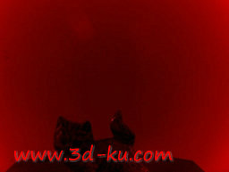 3D打印模型古董瓷猫的图片