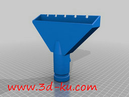 3D打印模型手持式真空地板喷嘴的图片