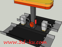 3D打印模型玩具加油站的图片