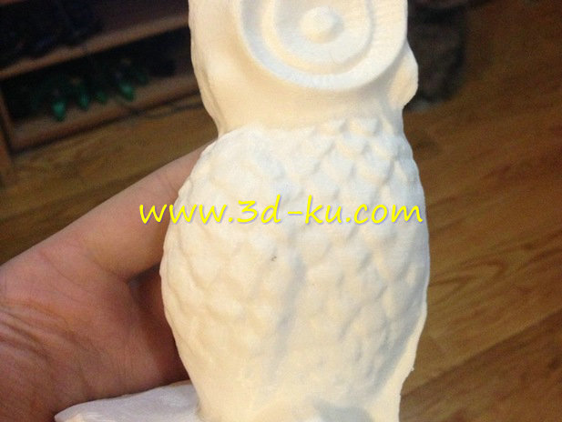 猫头鹰书挡模型的图片1