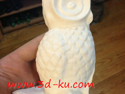 3D打印模型猫头鹰书挡的图片