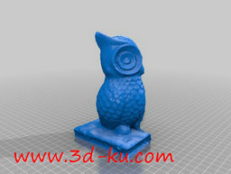 3D打印模型猫头鹰书挡的图片