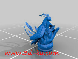 3D打印模型一只火焰凤凰的图片