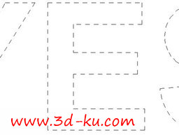3D打印模型3D透视字母yes或的图片