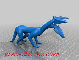 3D打印模型神话中的九头蛇雕像的图片