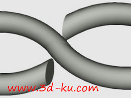 3D打印模型数学上的无穷大符号的图片