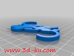 3D打印模型橙色的荷兰狮子的衣钩的图片