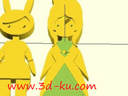 3D打印模型头顶火焰的公主的图片