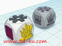 3D打印模型国际象棋骰子的图片