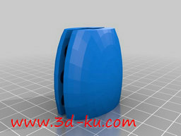3D打印模型时尚的鱼骨挂件的图片